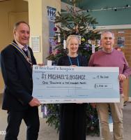 Cheques presented from Autumn Lunch