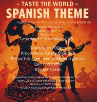 Taste the World November 29th 7pm St Andrew's Church Hall Dibden Purlieu