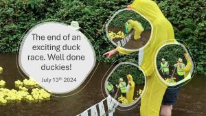 The most exciting duck race of the year.