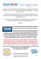 Recycling of old tools and disability aids