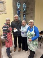 Handover of cheque in support of the scheme in Sandown and Lake