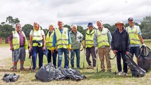 Job Done - The final clean of the festival field is completed