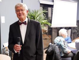 MC Duncan Haworth kicks off the evening's entertainment