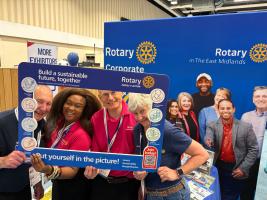 Rotary Districts 1260 and 1070 Connect with Businesses at Milton Keynes B2B Growth Expo