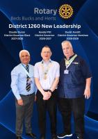 Rotary District 1260 Welcomes New District Governor at Annual Handover