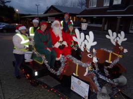 Santa Sleigh at Christmas