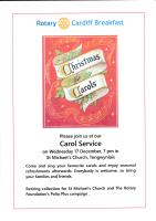 Christmas Carol Service at St Michael and All Angels Church, Tongwynlais