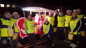 Santa and some of his helpers