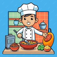 Young Chef practice evening at Strathearn Community Campus