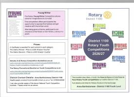 Rotary Youth Competitions 2026-2027
