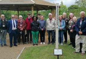 Rotary Club of Nuneaton plants its third Peace Pole