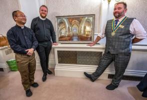 Hythe Rotary presentation to St Leonards Church