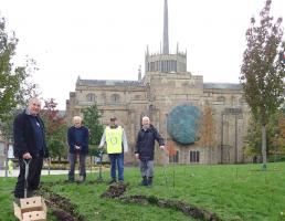 Rotary Crocus Planting team in October