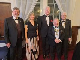 principal guests at Charter dinner night with HM Lord Lieutenant of Gwent 