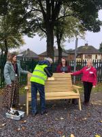 Rotary Club Donates Bench for Peace Garden at St Anne’s Academy