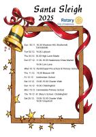 Ho Ho Ho -Haslemere Rotary Father Christmas and his sleigh Tour