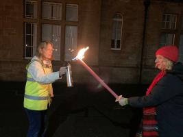 Lighting the torches