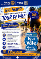 Rotary District 1260 Proudly Sponsors 2026 Tour de Vale