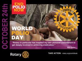 Planting Crocus Corms on World Polio Day