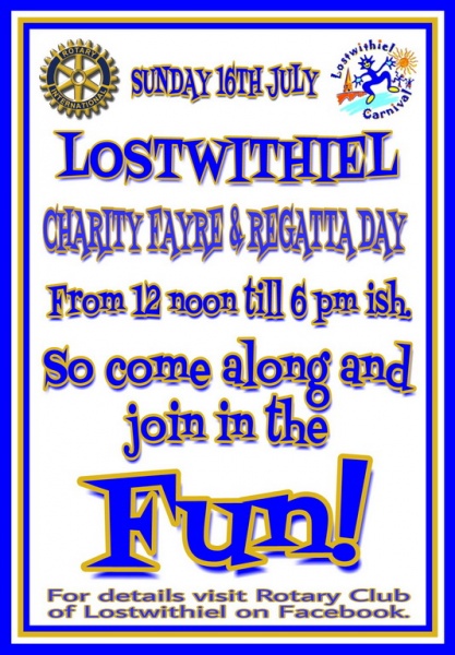 16 July 2017 - Lostwithiel Carnival Charity Fayre and Regatta Day