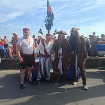 Group of people enjoying an outdoor activity