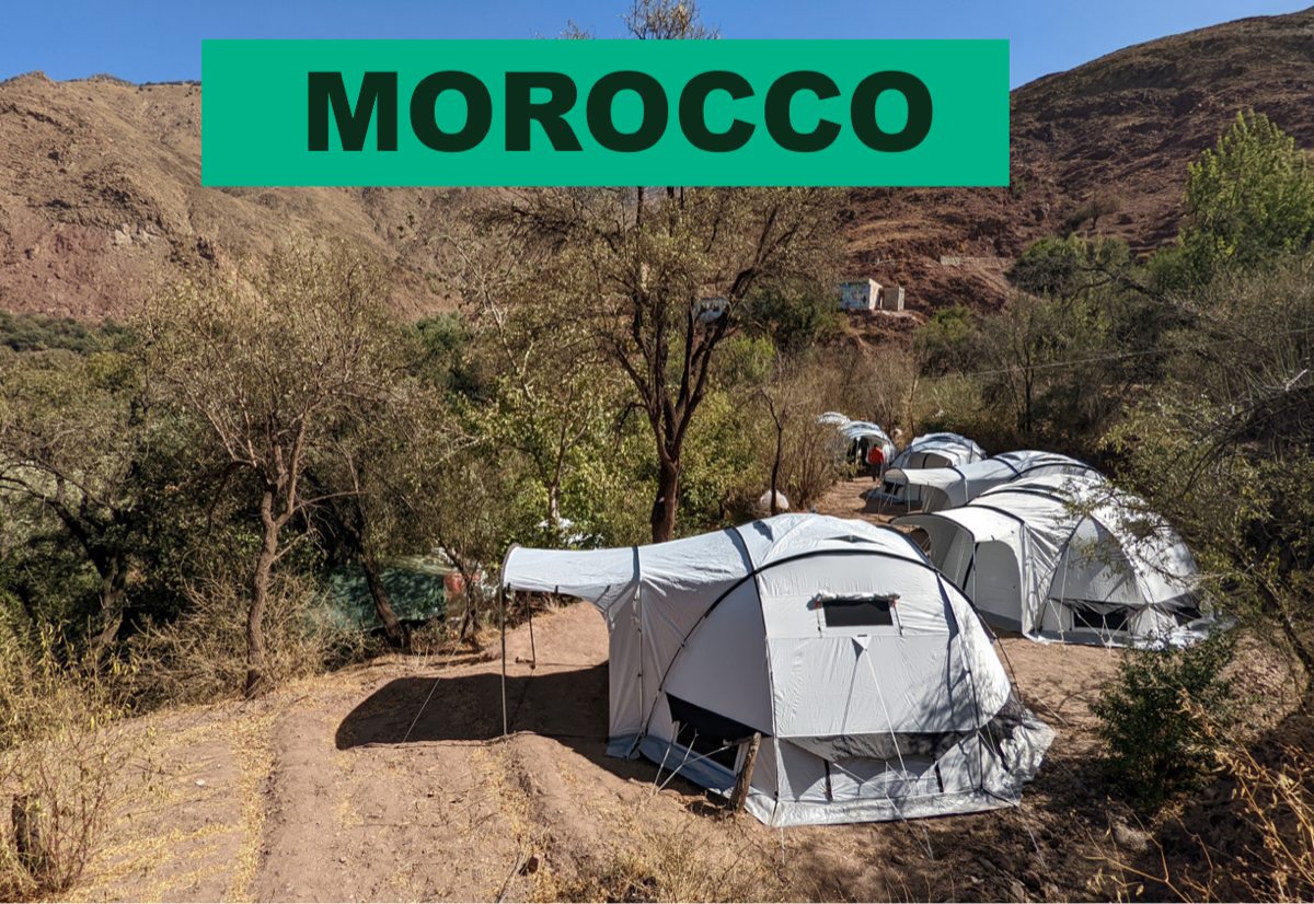 Shelterbox in use in Morocco 
