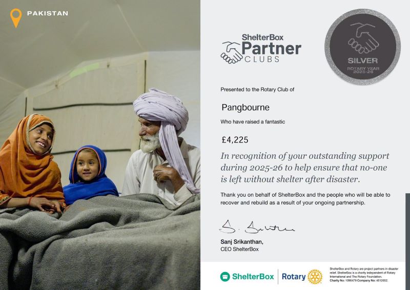 Silver Partner Award by ShelterBox