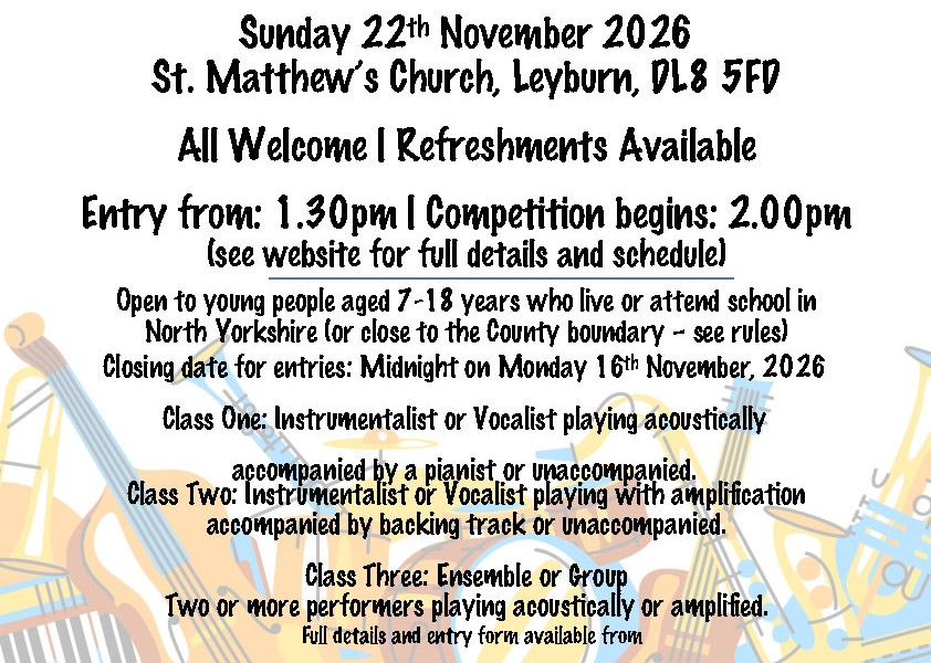 Wensleydale Young Musician Header