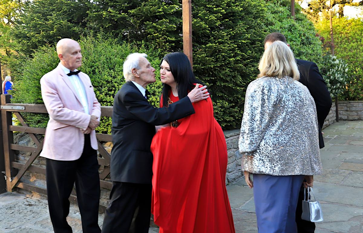 Honarary Rotarian Cedric Holt with his granddaughter, Mayor of Horwich, Victoria Rigby