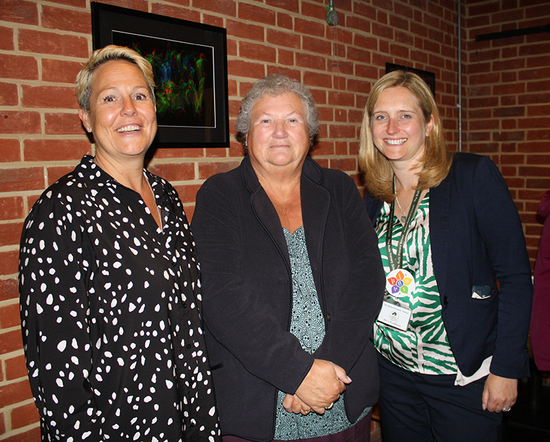 President Rosemary with Jo Ayres and Julia Woodhouse